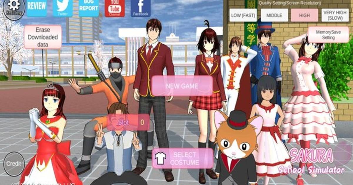 Sakura School Simulator - Title Screen