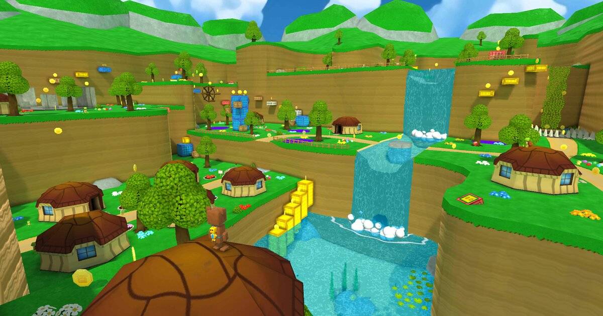 Gameplay Super Bear Adventure di dunia Turtletown dengan karakter beruang Baaren