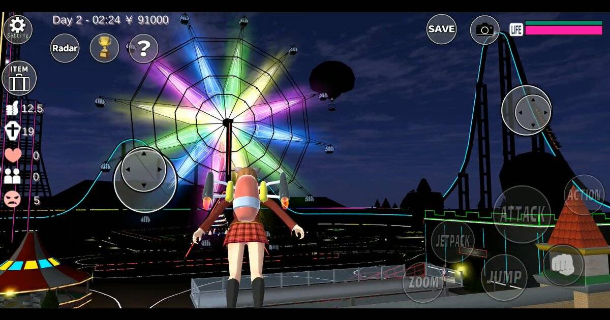 Panduan Okanoue Amusement Park Sakura School Simulator: Wahana Lengkap