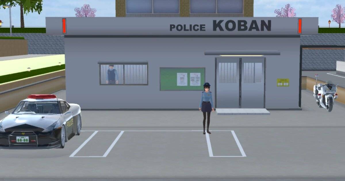 Kantor Polisi Sakura School Simulator: NPC dan Sistem Kejaran Polisi