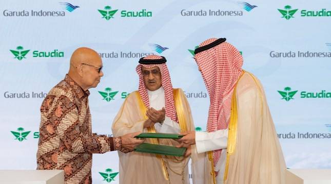Saudia dan Garuda Indonesia Perluas Konektivitas, Siapkan Joint Business 2027