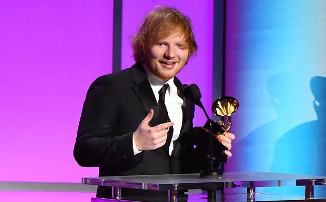 Pasca Tunangan, Ed Sheeran Bawa Pulang Piala Grammy Awards 2018