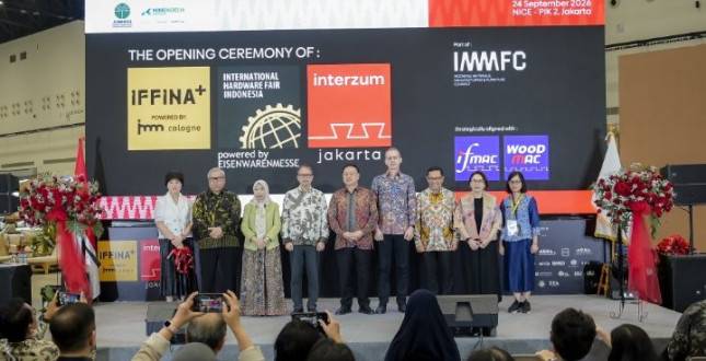 Integrasi Industri Furnitur Global: Kolaborasi IFFINA+, IHF, dan Interzum Jakarta Resmi Dibuka