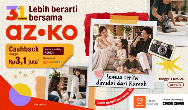 31 Tahun AZKO Temani Keluarga Indonesia, Hadirkan Produk Rumah Tangga yang Penuh Kenangan