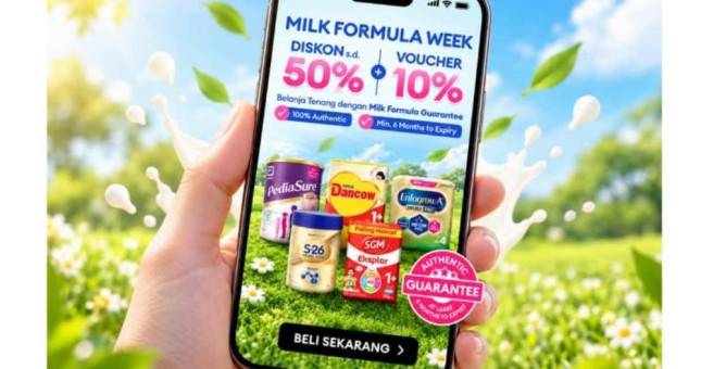 Lazada Gelar Milk Formula Week 2026, Diskon Susu Formula hingga 50% dan Voucher Rp450 Ribu JAKARTA - Lazada Indonesia menghadirkan program LazMall Milk Formula Week pada 16&ndash;22 Oktober 2026 untuk memudahkan orang tua memenuhi kebutuhan susu formula anak. Bekerja sama dengan berbagai merek ternama, termasuk Nestl&eacute;, program ini menawarkan produk autentik dengan beragam promo menarik, mulai dari diskon hingga 40% dan voucher hingga Rp450.000. Rangkaian promo tersebut akan mencapai puncaknya melalui Milk Formula Week Mega Day pada 22 Oktober 2026. Pada hari spesial ini, konsumen berkesempatan menikmati tambahan flash sale setiap empat jam dengan diskon hingga 50%, voucher hingga 10%, serta hadiah gratis. Program ini menjadi bagian dari upaya Lazada memperkuat kepercayaan konsumen dalam berbelanja kebutuhan nutrisi anak secara online, terutama terkait keaslian dan kualitas produk susu formula. LazMall Milk Formula Week merupakan kelanjutan dari program Lazada Milk Formula Guarantee yang telah berjalan sejak tahun lalu. Melalui program tersebut, Lazada memberikan kompensasi hingga 10 kali lipat apabila produk susu formula yang dibeli terbukti tidak asli atau memiliki sisa masa kedaluwarsa kurang dari enam bulan, sesuai dengan ketentuan yang berlaku. Jaminan ini dihadirkan seiring meningkatnya kebiasaan masyarakat membeli kebutuhan susu formula melalui platform eCommerce. Lazada melihat kepercayaan terhadap produk menjadi faktor penting bagi orang tua ketika memilih kebutuhan nutrisi anak secara online. Hal tersebut juga tercermin dari kinerja LazMall, kanal khusus official store di Lazada. Penjualan susu formula di kanal tersebut tercatat meningkat hingga 30 kali lipat selama program Lazada 9.9 Super Brands Sale dibandingkan hari biasa. Head of Business Growth and Operations Lazada Indonesia, Amelia Tediarjo, mengatakan bahwa keaslian dan kualitas produk merupakan pertimbangan utama orang tua saat berbelanja kebutuhan anak. &ldquo;Bagi orang tua, memastikan produk yang diberikan kepada anak autentik dan berkualitas menjadi salah satu pertimbangan penting saat berbelanja. Melalui Milk Guarantee Program, kami ingin memberikan keyakinan lebih bahwa pilihan susu formula yang tersedia dalam program berasal dari brand dan kanal tepercaya,&rdquo; ujar Amelia. Ia menjelaskan, LazMall Milk Formula Week dan Milk Formula Week Mega Day menjadi kelanjutan dari komitmen tersebut dengan menghadirkan lebih banyak pilihan produk dan penawaran yang membantu orang tua memenuhi kebutuhan nutrisi anak. Lazada juga menempatkan logo Milk Formula Guarantee pada produk susu formula yang memenuhi ketentuan program sebagai penanda autentisitas. Dengan demikian, konsumen dapat lebih mudah mengenali produk yang termasuk dalam program jaminan tersebut. Selama periode 16&ndash;22 Oktober 2026, konsumen dapat menikmati berbagai penawaran dari Lazada dan mitra merek susu formula yang berpartisipasi. Merek yang berpartisipasi antara lain Enfagrow dari Mead Johnson dan PediaSure dari Abbott Nutrition. Selain itu, tersedia pula SGM, Bebelac, dan Nutrilon dari Danone, serta Dancow, Lactogrow, dan S-26 dari Nestl&eacute;. Partisipasi berbagai merek tersebut memberikan pilihan yang lebih beragam bagi konsumen untuk menemukan produk sesuai kebutuhan keluarga. Head of E-Commerce Nestl&eacute; Indonesia, Feriana Chandra, menyambut positif kerja sama dengan Lazada dalam program ini. Menurutnya, perkembangan kebiasaan belanja online membuka peluang bagi perusahaan untuk menjangkau keluarga Indonesia melalui kanal digital. &ldquo;Partisipasi kami dalam Milk Formula Week dan Milk Formula Week Mega Day juga menjadi kesempatan bagi kami untuk semakin dekat dengan konsumen sekaligus memberikan kemudahan dalam mengakses berbagai produk Nestl&eacute; melalui kanal digital,&rdquo; kata Feriana. Selain memberikan penawaran harga, platform ini menekankan pentingnya perlindungan konsumen melalui kerja sama dengan berbagai merek dan official store untuk menjaga keaslian produk yang dijual. Amelia menegaskan, Lazada akan terus memperkuat kolaborasi dengan mitra merek dan toko resmi sebagai bagian dari upaya meningkatkan kepercayaan konsumen. &ldquo;Ke depan, kami akan terus bekerja sama dengan berbagai brand dan official store untuk menjaga keaslian produk dan memperkuat perlindungan konsumen sebagai bagian yang tidak terpisahkan dari pengalaman berbelanja yang seamless bagi keluarga Indonesia,&rdquo; tutup Amelia.