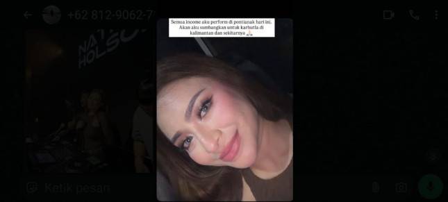 Nathalie Holscher Donasikan Honor DJ untuk Korban Karhutla Kalimantan
