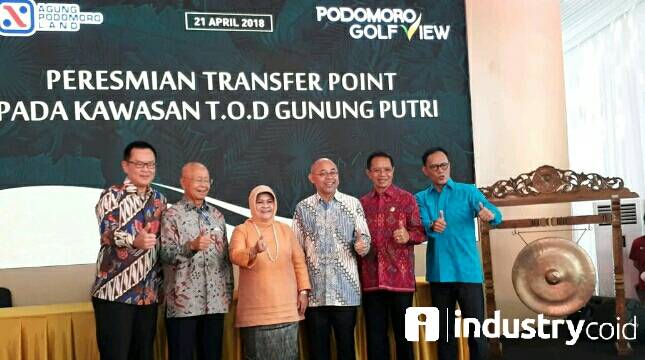 BPTJ Resmikan Transfer Point LRT Gunung Putri di Kawasan Podomoro Golf View 