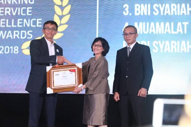 BNI Syariah Raih Penghargaan di Banking Service Excellence Award 2018