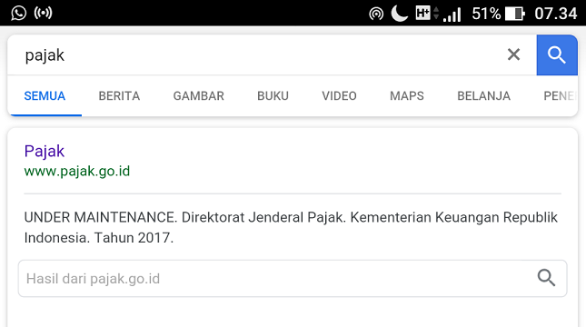 Web Ditjen Pajak Belum Bisa Normal Sejak Diretas Semalam