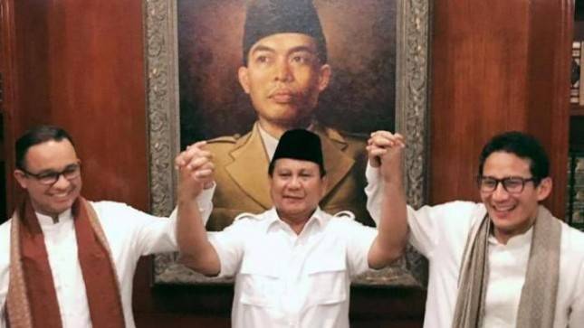 Survei Pilpres 2024, Prabowo Subianto Unggul, Disusul Sandiaga S Uno lalu  Anies Baswedan