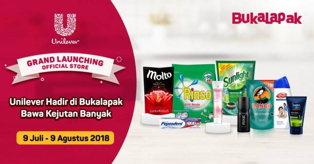 Bukalapak Luncurkan Official Store Unilever Indonesia