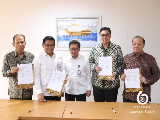 Perhutani Gandeng Tiga BUMN Untuk Kerjasama Pemanfaatan Kawasan Hutan