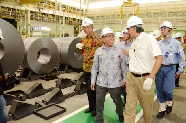 Pabrik Baja Senilai USD 300 Juta Resmi Beroperasi di Cilegon
