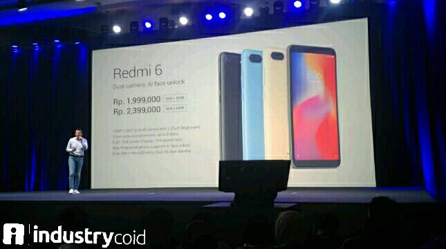 Xiaomi Luncurkan Dua Smartphone Seri Terbaru Redmi 6 dan Redmi 6A