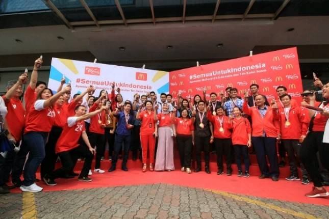 McDonalds Indonesia dan Tehbotol Sosro Beri Apresiasi untuk Atlet Asian Games 2018 Cabang Olahraga Badminton dan Wushu