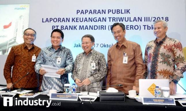 Bank Mandiri Kantongi Laba Rp18,1 Triliun