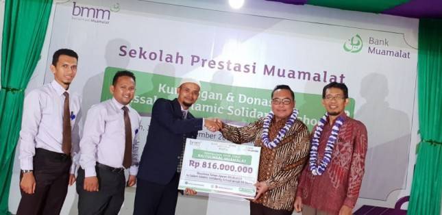 Bank Muamalat Salurkan Rp816 Juta untuk Sekolah di Serambi Mekkah