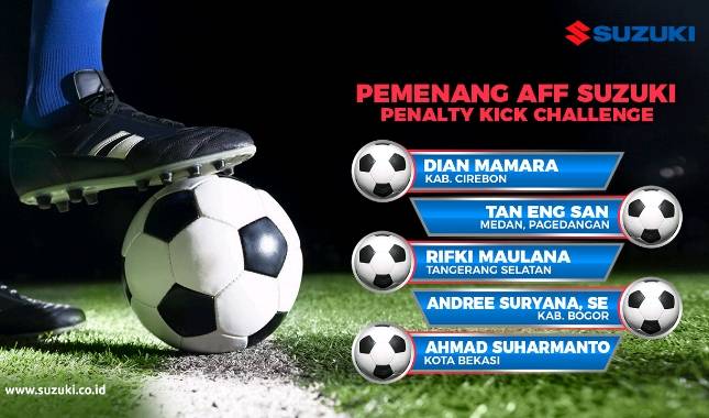 Suzuki Umumkan Pemenang AFF Suzuki Penalty Kick Challenge