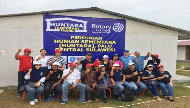 Sequis Bangun 50 Hunian Sementara di Palu