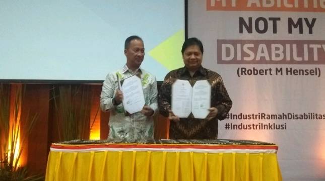 Kemenperin-Kemensos Teken MoU Dorong Penyandang Disabilitas Masuk Dunia Kerja Sektor Industri