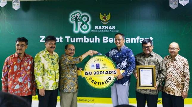 BAZNAS Kembali Raih Sertifikat ISO 9001-2015