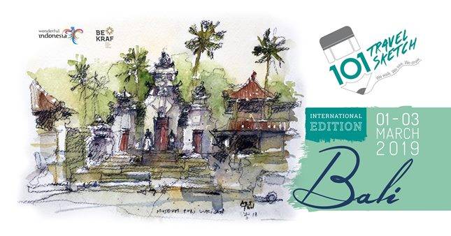  Bali Menjadi Tuan Rumah  Acara Sketsa Seni Internasional Pertama di Indonesia