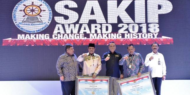 SAKIP tahun 2018 Berhasil Menghemat  Anggaran Rp 65,1 triliun.