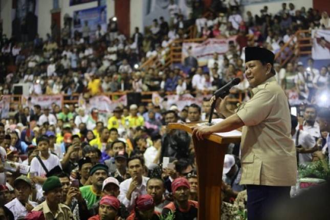 Capres Prabowo Subianto Imbau Masyarakat Datang ke TPS