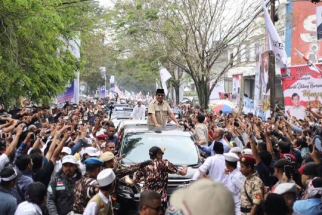 Capres Prabowo Subianto Cium Aroma Kemenangan Rakyat