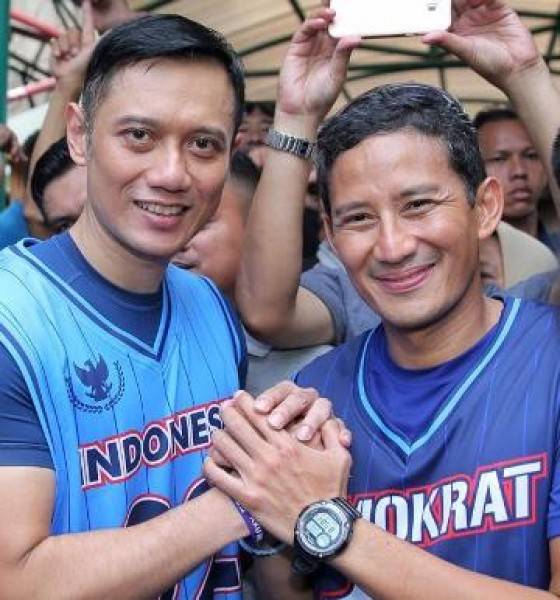 Cawapres Sandiaga Uno Basket Bersama AHY Sebelum Debat Nanti Malam
