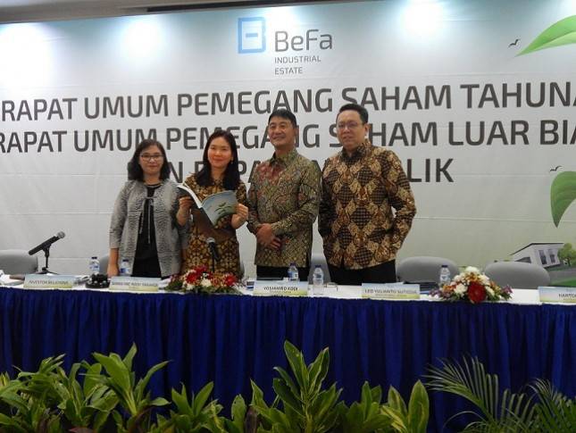 20% Laba Bersih 2018 Bekasi Fajar Industrial Estate Dijadikan Dividen Tunai 