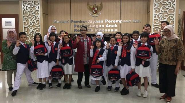 Menteri Yohana Sambut Anggota Kidzania Kongrezz Kidz