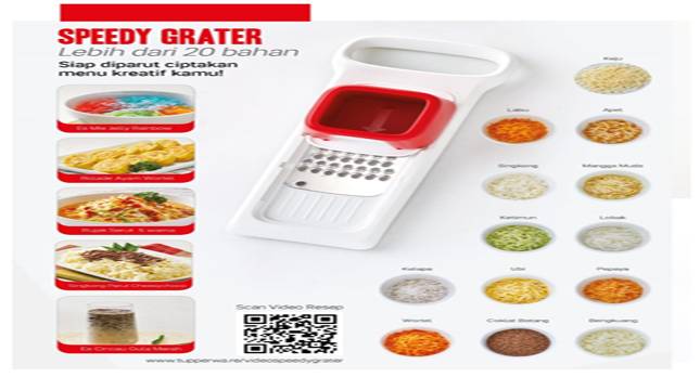 Tupperware Luncurkan Produk Speedy Grater Parutan Modern Super Cepat