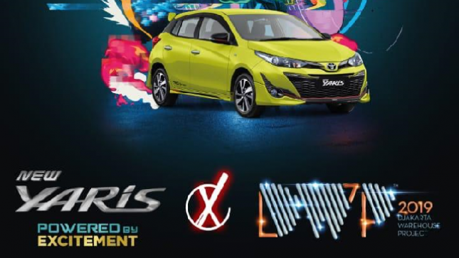 Dekatkan Yaris dengan Kaum Millenial, Toyota Turut Serta Dalam Djakarta Warehouse Project (DWP)