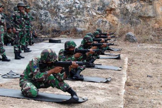 Tingkatkan Kemampuan, Prajurit Yonmarhanlan VII Latihan Menembak