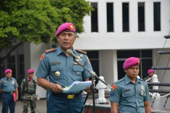 Prajurit Marinir dan PNS Mako Komar Peringanti Hari Nusantara 2019