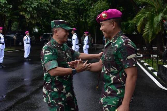 Dankomar Terima Kunjungan Dankoopsus TNI