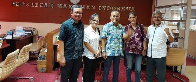 Ketum PWI Pusat Terima Kunjungan Bikers dan Komunitas Pendaki Gunung