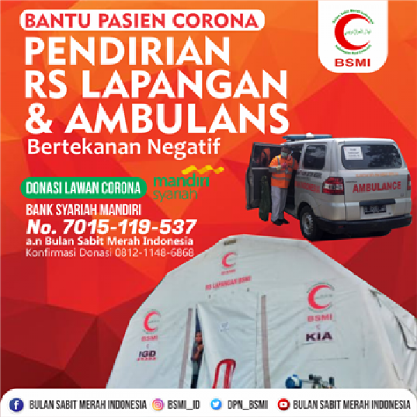 BSMI akan Bangun RS Lapangan dan Ambulans untuk Cegah Virus Corona