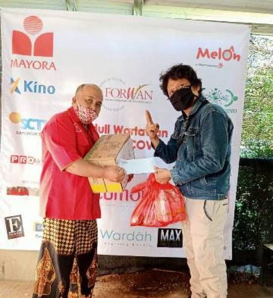 20 Donatur Donasikan Sembako ke  FORWAN Terdampak Virus Covid-19