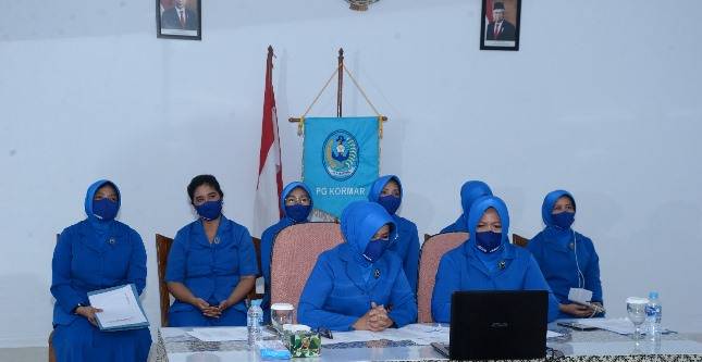 Korps Marinir Cilandak Jalin Silaturahmi Bersama Ketua PG Kormar Etta Suhartomo