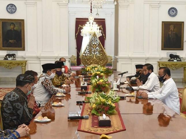  Bersama Tokoh Lintas Agama, Presiden Jokowi Bahas Penanganan Covid-19