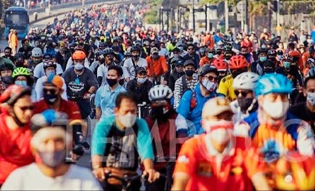 Warga Berkerumun di CFD Lima Orang Reaktif, Dokter Yurianto: Car Free Day Perlu di Evaluasi