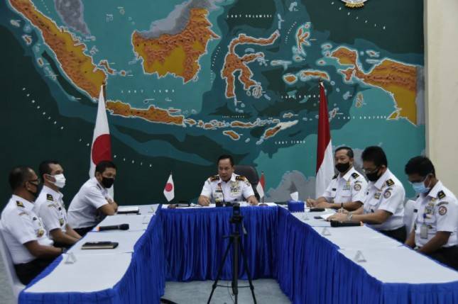 Tingkatkan Kapabilitas Personel di Tengah Pandemi Covid-19, Bakamla RI dan JCG Gelar Latihan Jarak Jauh