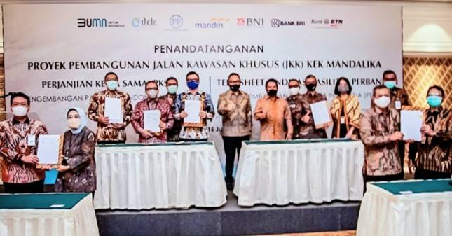 Sambut MotoGP 2021, Tiga BUMN 'Keroyokan' Bangun Sirkuit Mandalika
