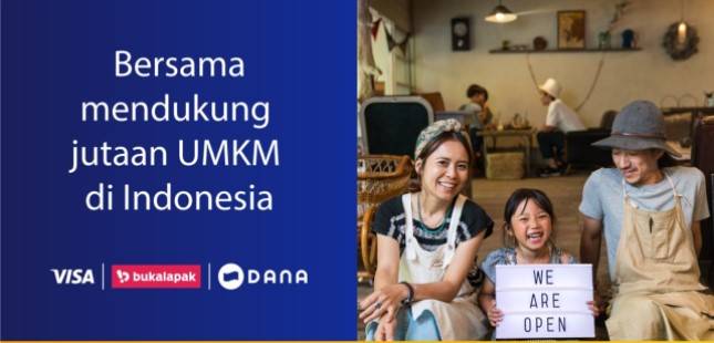 Kolaborasi VISA-DANA Dukung Sektor Usaha Kecil Mikro