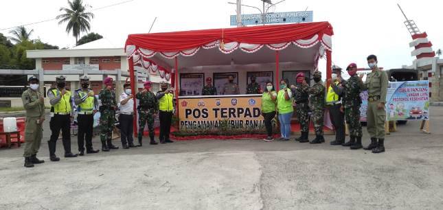 Yonmarhanlan VIII Bitung Laksanakan Pengamanan Cuti Bersama
