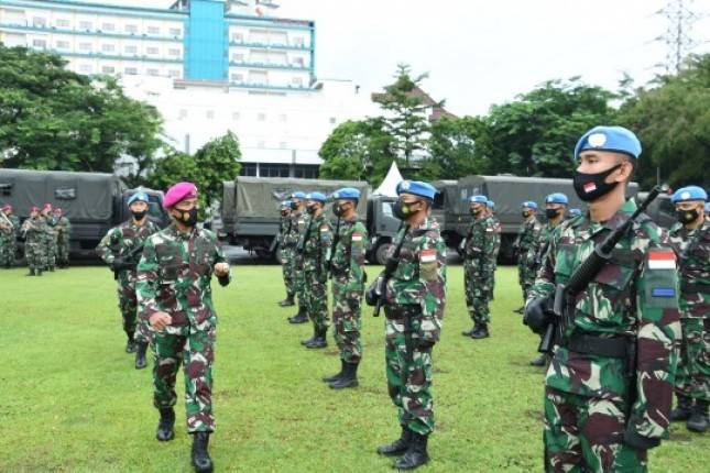 Kontingan Garuda Korps Marinir Siap Bertugas ke Lebanon
