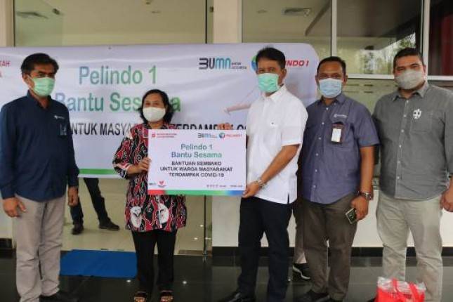 Pelindo 1 Donasikan 3.080 Paket Sembako Sambut Perayaan Nataru