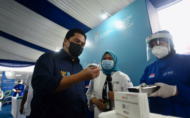 Didukung Erick Thohir, Holding RS BUMN Pertamedika IHC Mulai Lakukan Vaksinasi COVID-19